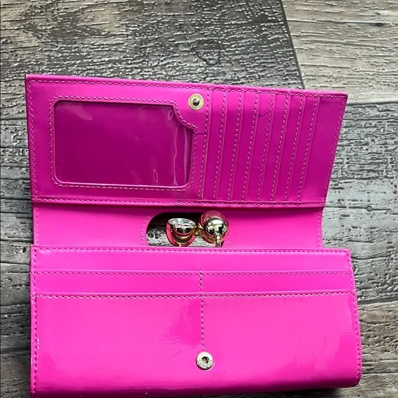 Ted Baker Fuchsia Wallet with Gold Accents - Picture 8 of 10